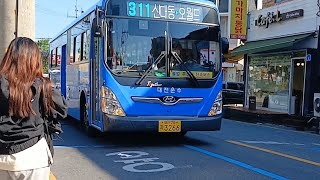 311번 주행영상 (문화주공~대문초) 3266호 (코알라포함)  #노딱