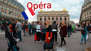 ⁴ᴷ Paris walking tour 🇫🇷 Streets around Opéra and Passages, France 4K