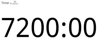 7200 Minute Countup Timer