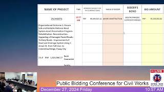 Procurement Livestream for DPWH South Manila DEO, December 27, 2024