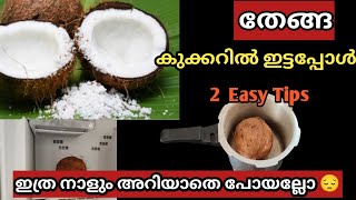 ഇനി തേങ്ങ ചിരകാൻ ചിരവ വേണ്ടേ വേണ്ട | 2Easiest Method To Grate Coconut |How to grate coconut easy way