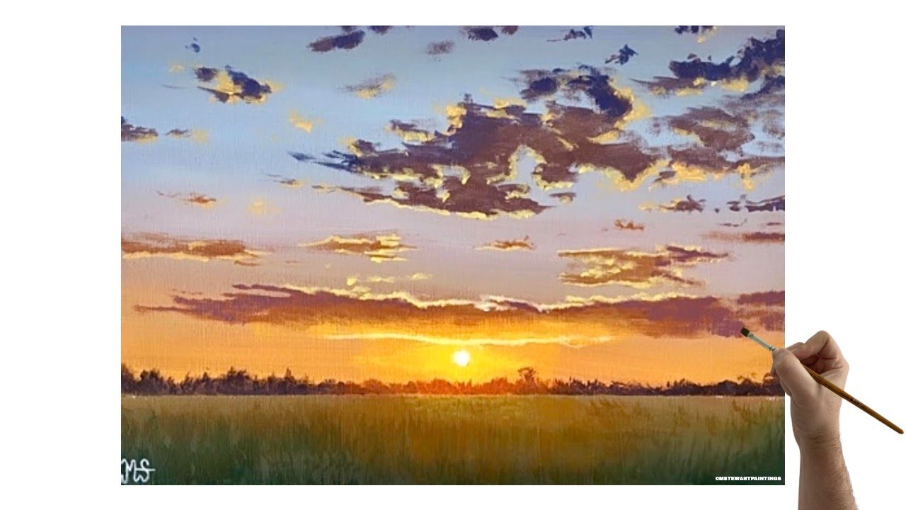 Acrylic Painting Easy Sunset At Jeremiah Jobe Blog
