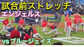 【試合前ストレッチ！】エンジェルス！【2番DH・大谷翔平選手】対トロント・ブルージェイズ第2戦@ロジャース・センター 7/29/2023 #大谷翔平  #ohtani  #エンジェルス