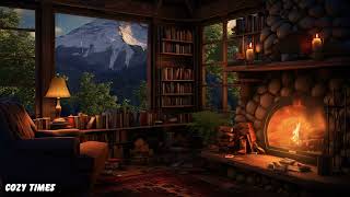 Cozy Hut : Thunderstorm, Rain, and Crackling Fire for Relaxation and Sleep - Nature Sounds