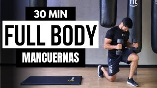 rutina AVANZADA full body con mancuernas  🔥 ejercicios con mancuernas en casa