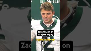 Zach Wilson’s reaction to Aaron Rodgers' injury on MNF