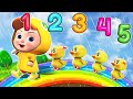 Five Little Ducks + Ice Cream Learn Colors Song | Animal Version🙈🐨| Nursery Rhymes & Kids Songs