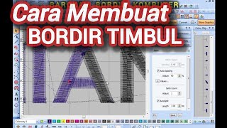 Cara Membuat Bordir Timbul ,Penjelasannya Detail