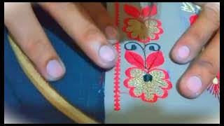 FLOWER EMBROIDERY DESIGN | TUTORIAL FOR BEGINNERS | SIMPLE BALOCHI DESIGN @embroiderymentor8445 ​