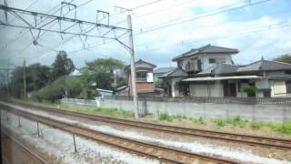 鉄道車窓／JR東海道線：普通 小田原ゆき(下り,東京→小田原：グリーン車２階) 2014年8月