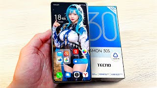 Взял новинку TECNO CAMON 30S - ТОП СМАРТФОН за 15000 РУБЛЕЙ!🔥 МОЩНО и СТИЛЬНО + SONY IMX 896