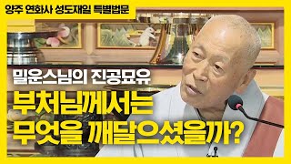 부처님께서는 무엇을 깨달으셨을까? 밀운스님의 진공묘유 [양주 연화사 성도재일 특별법문]