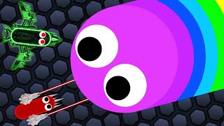We HACKED The BIGGEST SNAKE On Slither.IO AND WON! (insane)