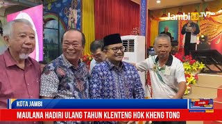 Maulana Disambut Antusias Warga Tionghoa di Perayaan Klenteng Hok Kheng Tong