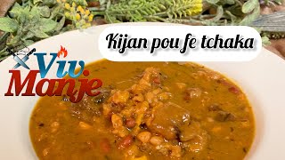 Kijan pou fe Tchaka | How to make tchaka | Haitianfood