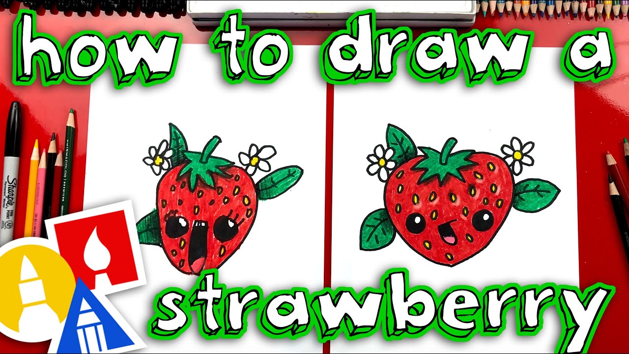 How To Draw A Cute Strawberry Youtube