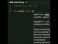Opening, writing to, and closing a text file in Python. Use the 