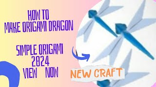 HOW to💘 make simple😁 origami 2024/🌹 BEST CRAFTS IDEAS ♥️