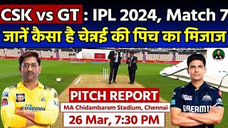 MA Chidambaram Stadium Pitch Report: CSK vs GT IPL 2024 Match 7 Pitch Report | Chennai Pitch Report