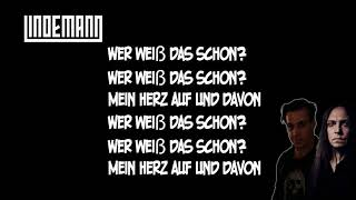 Lindemann - Wer weiss das schon (Unofficial Lyrics Video)