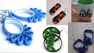 Paper Quilling Earrings 2.0|5 Beautiful Earrings From Paper| Quilling earrings new designs easy 2020