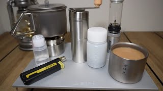 【Coffee】二人でコーヒーと簡単な食事が出来るセット作りました【キャンプギア】4K