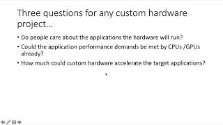 Introduction to Custom Image Processing Hardware
