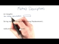Method Description - Intro to Java Programming