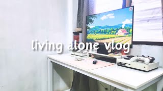 Living Alone Vlog | Assembling new desk and chair, quick desk tour