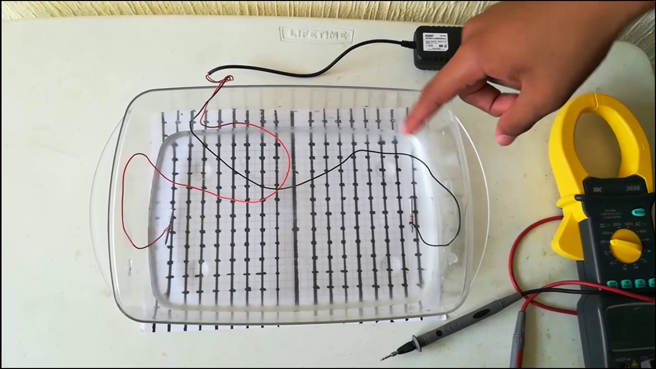 Experimento De LINEAS EQUIPOTENCIALES. - YouTube