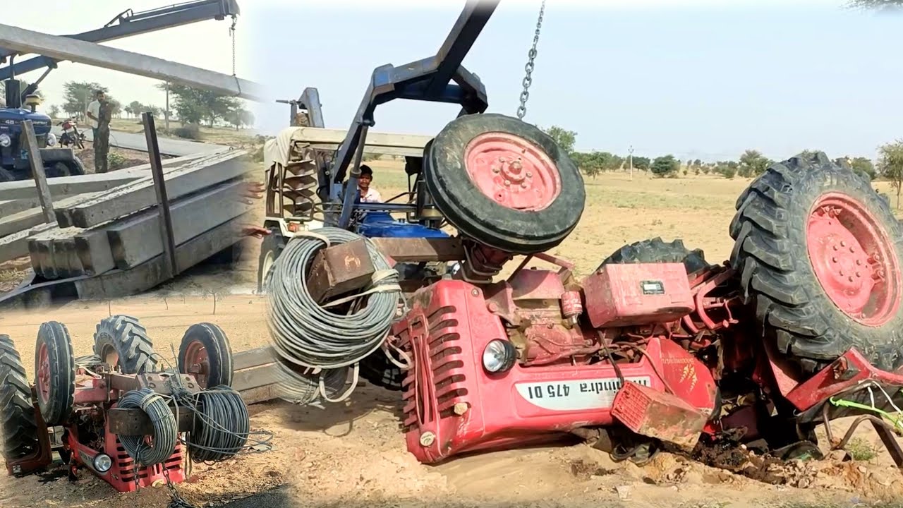 Dangerous Tractor Accident Lucky Driver Still Alive Tractor Fully