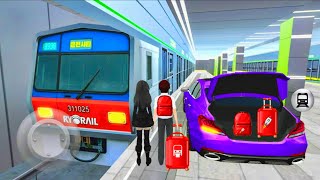 New Car to Subway Metro Rail Travelling Experience🚆🚘 3D Driving Class 2026 - Android iOS Gameplay🎮