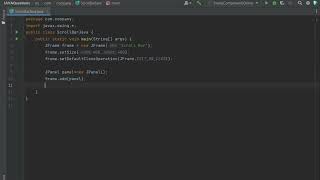 ADDING SCROLLBAR USING JAVA SWING
