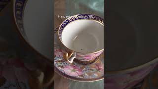 Hand painted cup Coalport England 1812s porcelain Ръчно рисувана английска  порцеланова чаша находка