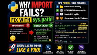Python sys.path Explained | How Python Finds Modules (Fix Import Errors!)