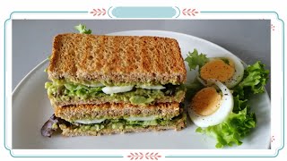 แซนด์วิช​อะโว​คา​โด​เมนู​เพื่อ​สุขภาพ​ Healthy​ Sandwich Avocado