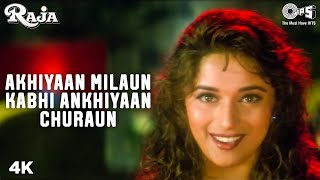 Akhiyaan Milaoon Kabhi | Raja - HD Video | Madhuri | Sanjay Kapoor | Udit N | Alka Y | Hit Song