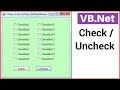 VB.Net - How To Check And unCheck All CheckBox In Form In VB.Net [ With Source Code ]