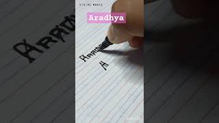 Aradhya name logo #like #share #subscribe #shorts #aradhya #logo