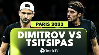 Grigor Dimitrov vs Stefanos Tsitsipas EPIC Match Highlights | Paris 2023