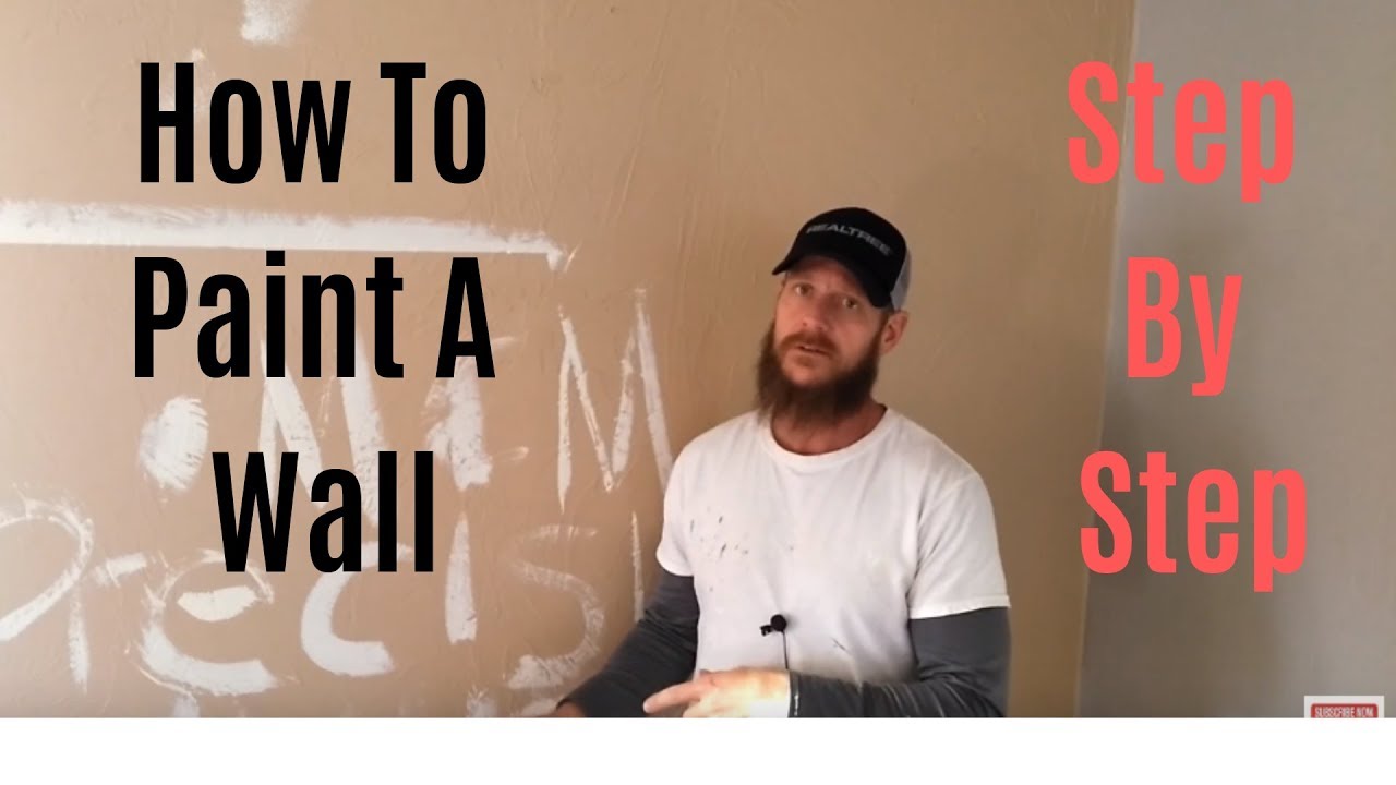 How To Paint A Wall Step By Step - YouTube