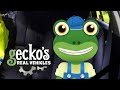 Gecko and The Police Car - Gecko's Real Vehicles | Educational Videos for Kids