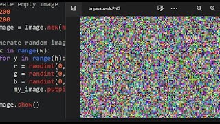 generate random image using python