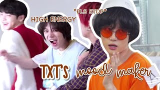 Beomgyu being the energizer of TXT