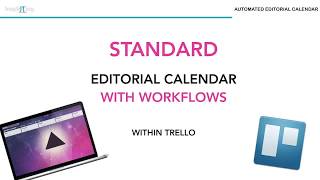 Standard Editorial Calendar with Workflows - Quick Intro