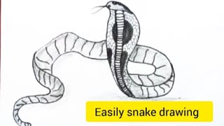 How to draw snake. snake drawing step by step. সাপ আঁকা সহজ নিয়ম। সাপ আঁকবেন কিভাবে। #snake #draw