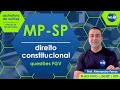 🔴 Questões FGV: Oficial de Promotoria MPSP Concurso 2022 | Direito Constitucional - Parte 1