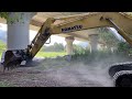 komatsu pc210 nlc sghiaiamento fiume 4k komatsu asmr