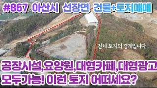 (매물#867) 아산시 선장면 대형건물+토지매매/ 총 9528평/ 계획관리 [분할가능] ,공장시설 요양원 대형카페 모두만족, 고속도로옆 광고성까지 최고인 매력토지!