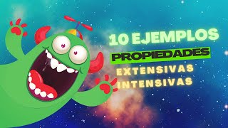 ▶ 10 ejemplos de propiedades EXTENSIVAS e INTENSIVAS